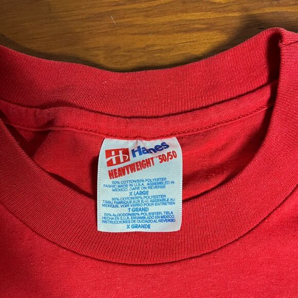 Vtg Hanes Heavyweight 50/50 Red Cub Scout Pack 367 New Hanover Single Stitch XL - Picture 3 of 6
